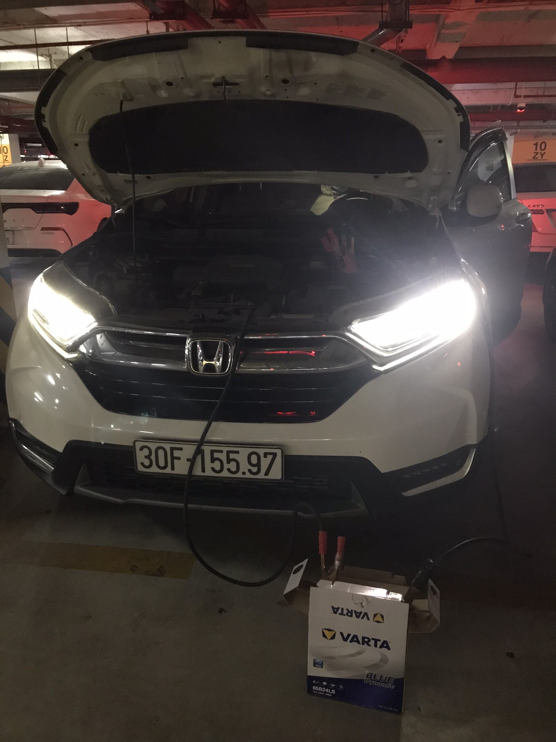 Cứu hộ ắc quy ở Khu Ngọc Trai Vinhomes Ocean Park