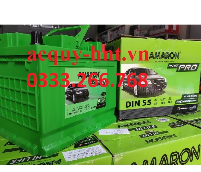 Ắc Quy Khởi Động Amaron DIN 55 (R) (12V-55AH)