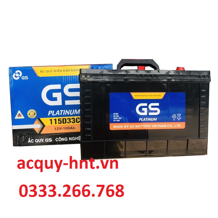 Ắc Quy Khởi Động GS MF 115D33C/V (12V-100AH)