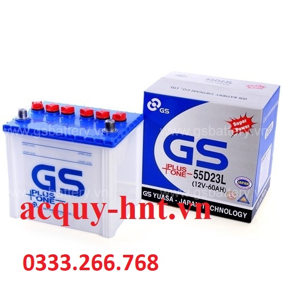 Ắc Quy Khởi Động GS 55D23L (12V-60AH)