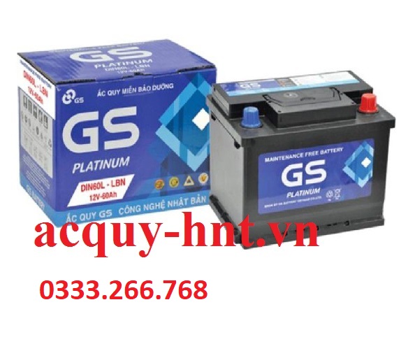 Ắc quy khởi động GS MF DIN60L/R/LBN (12V-60AH)