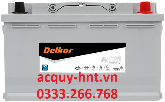 Ắc Quy Khởi Động Delkor DIN AGM95 L5 (Start - Stop) (12V-95AH)
