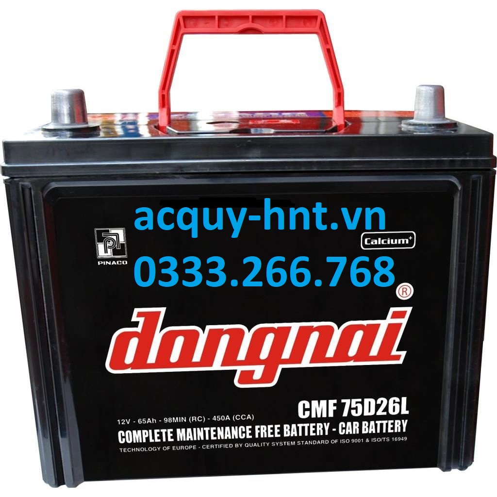 Ắc Quy Khởi Động Đồng Nai CMF 75D26 (12V-65AH)