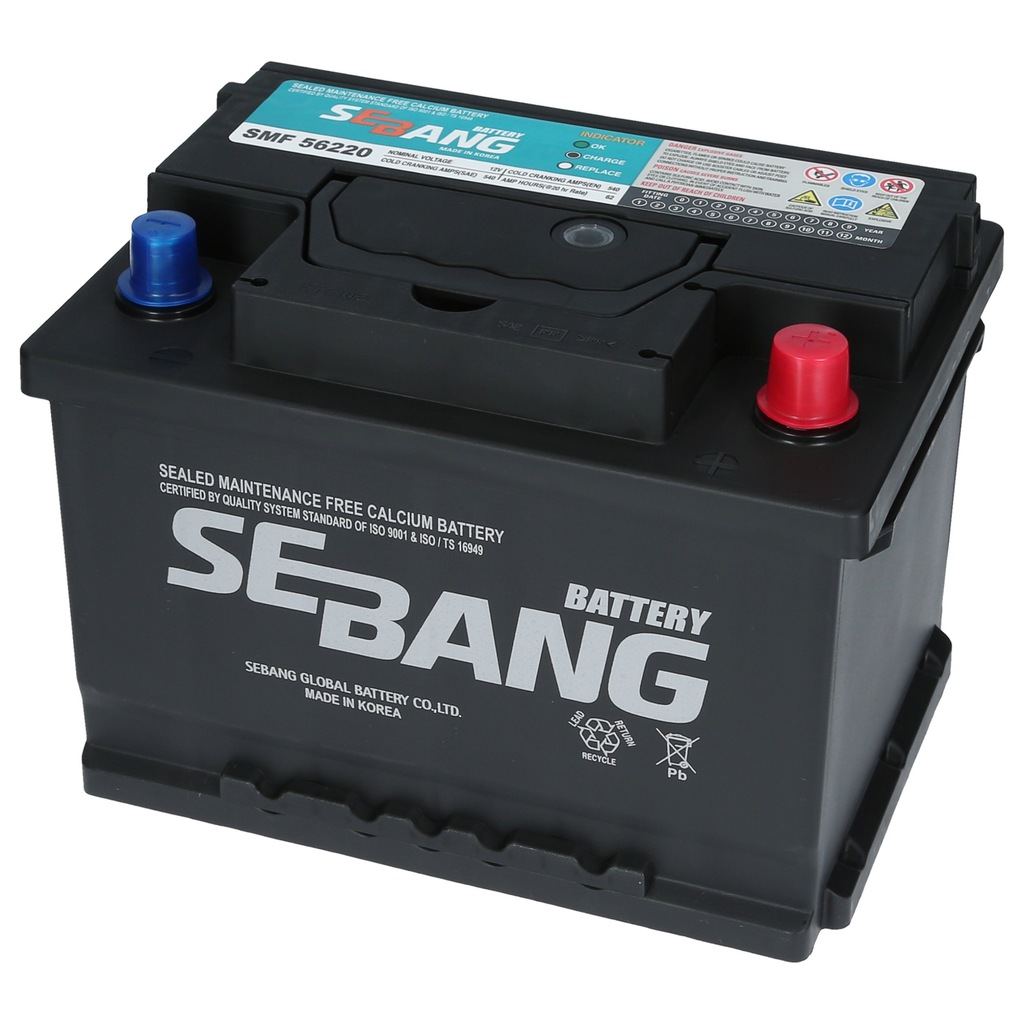 Ắc quy SeBang 62Ah Din56220(12V - 62Ah)