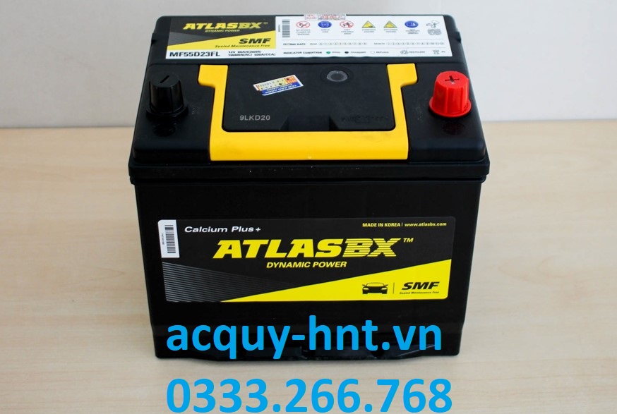 Ắc Quy Khởi Động AtlasBX MF 55D23FL/FR (12V-60AH)