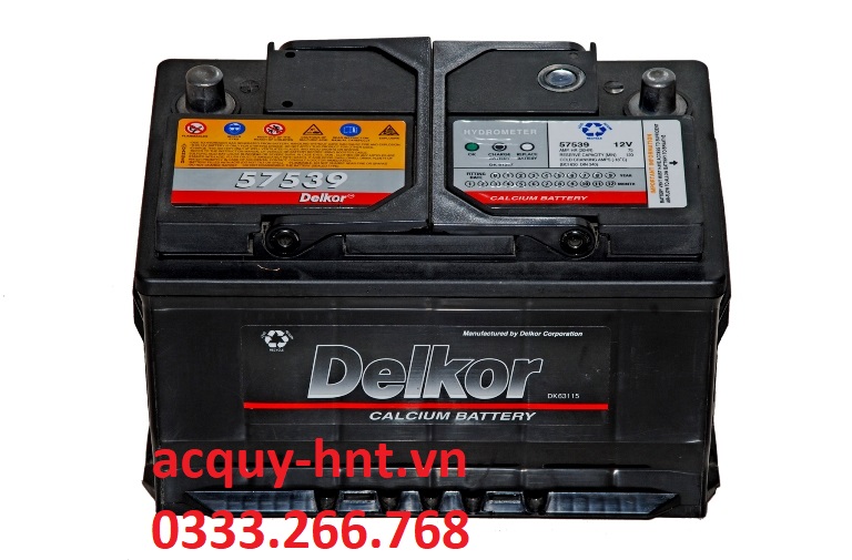 Ắc Quy Khởi Động Delkor DIN 57539 (12V-75AH)